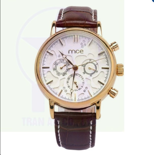 Đồng hồ nam dây da MCE 6033 (Nâu)  
