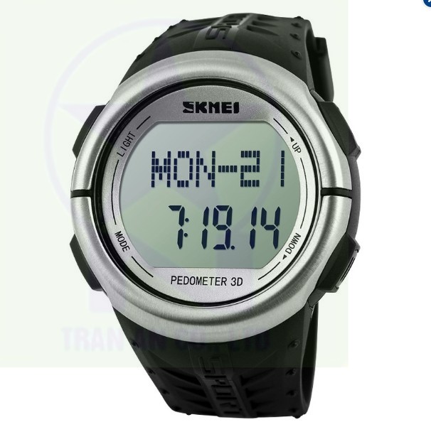 Đồng hồ đo nhịp tim Skmei 1058 (Đen viền xám)  